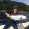 Fishing on a warmer day still lands salmon