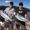 A sunny day and fantastic salmon catch off Vancouver Island