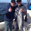 Thumbs up for this salmon catch outside of Vancouver