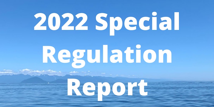 2022 Special Regulation Report